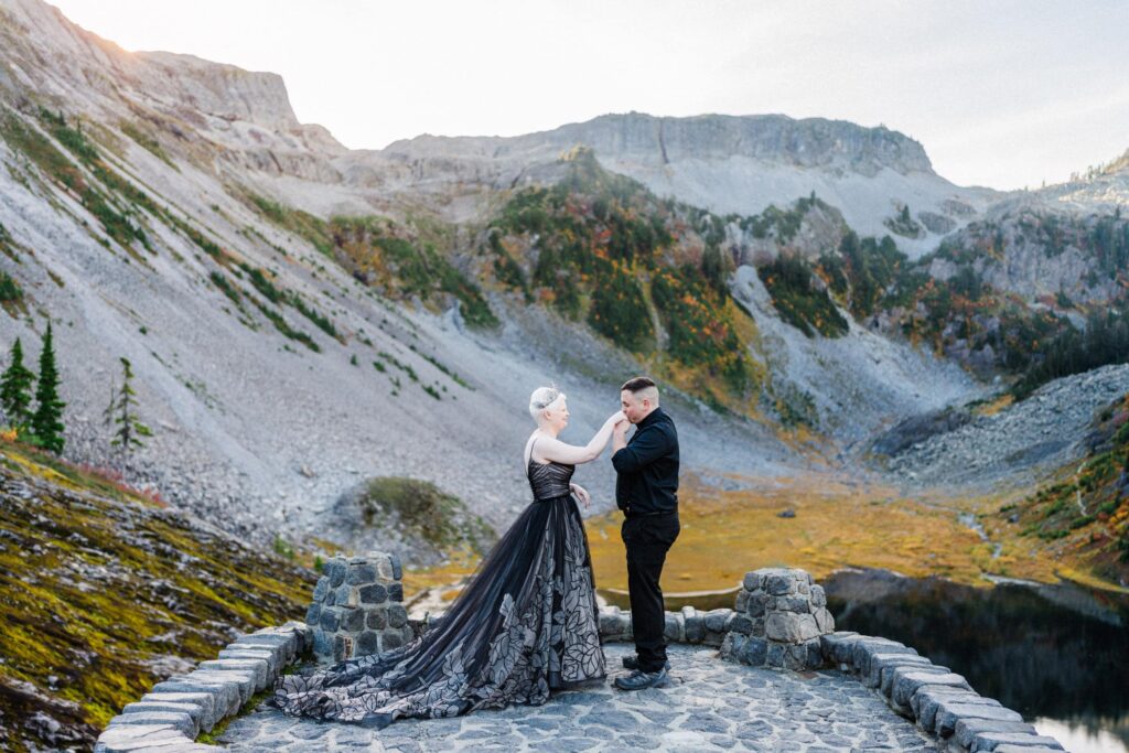 a game of thrones inspired elopement at Artist Point