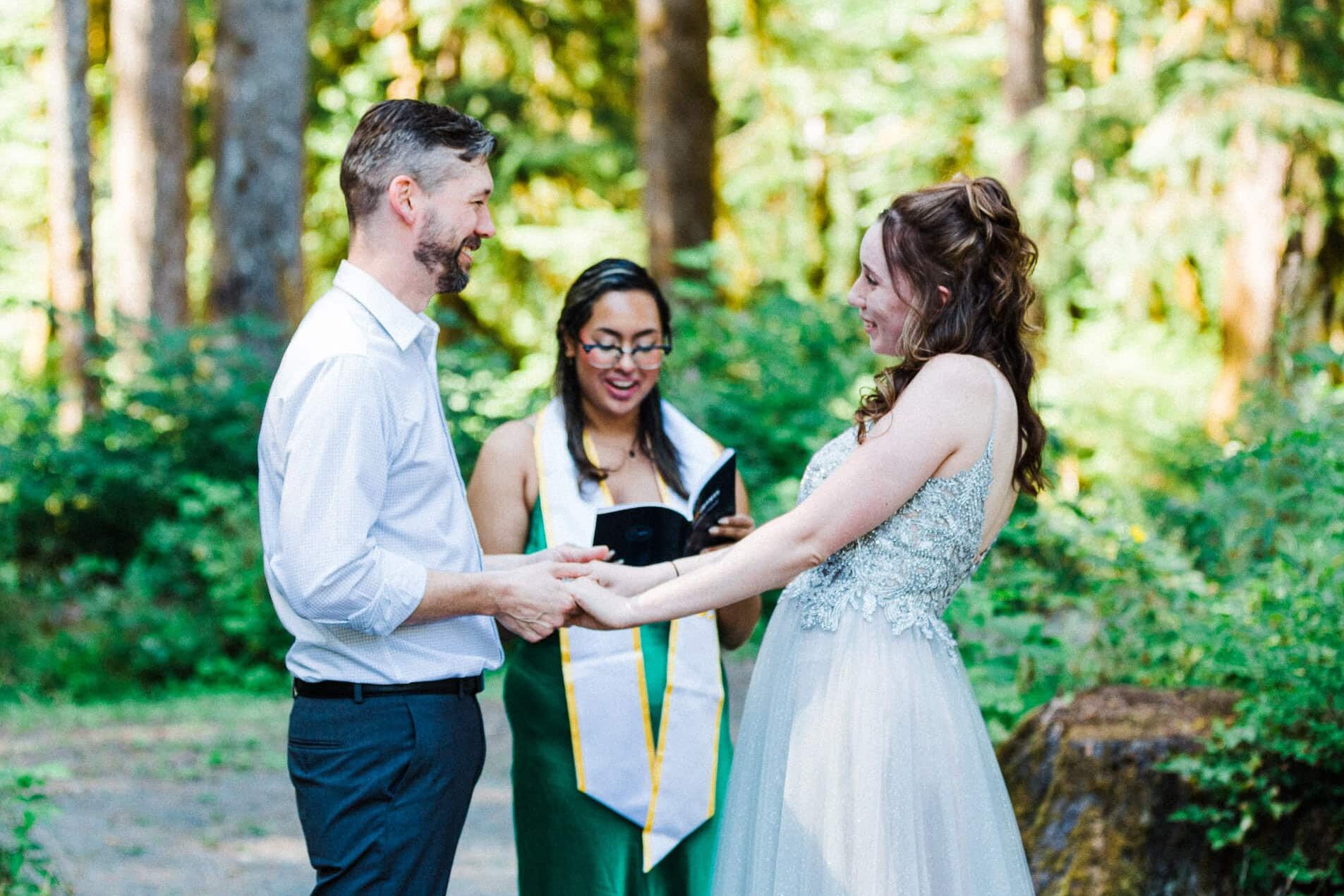 Snoqualmie Elopement Ceremony